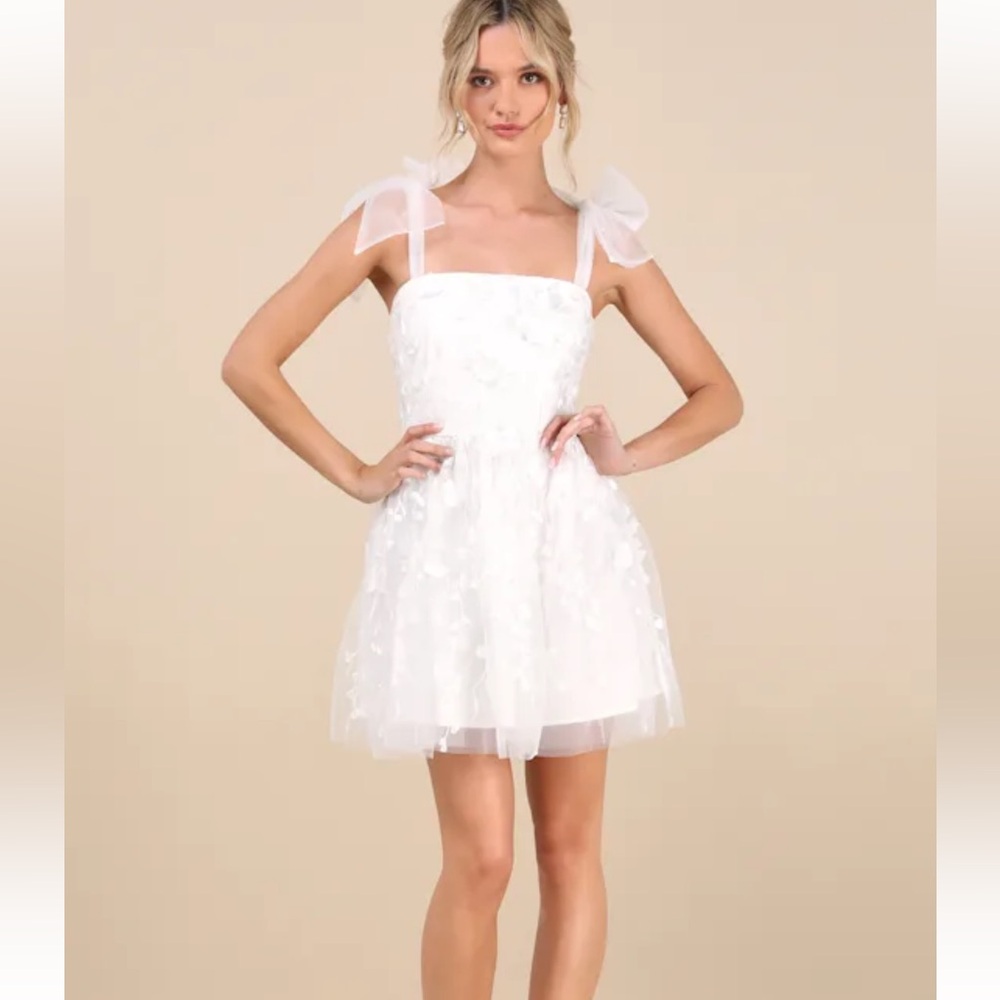Lulu's White Midi Dress